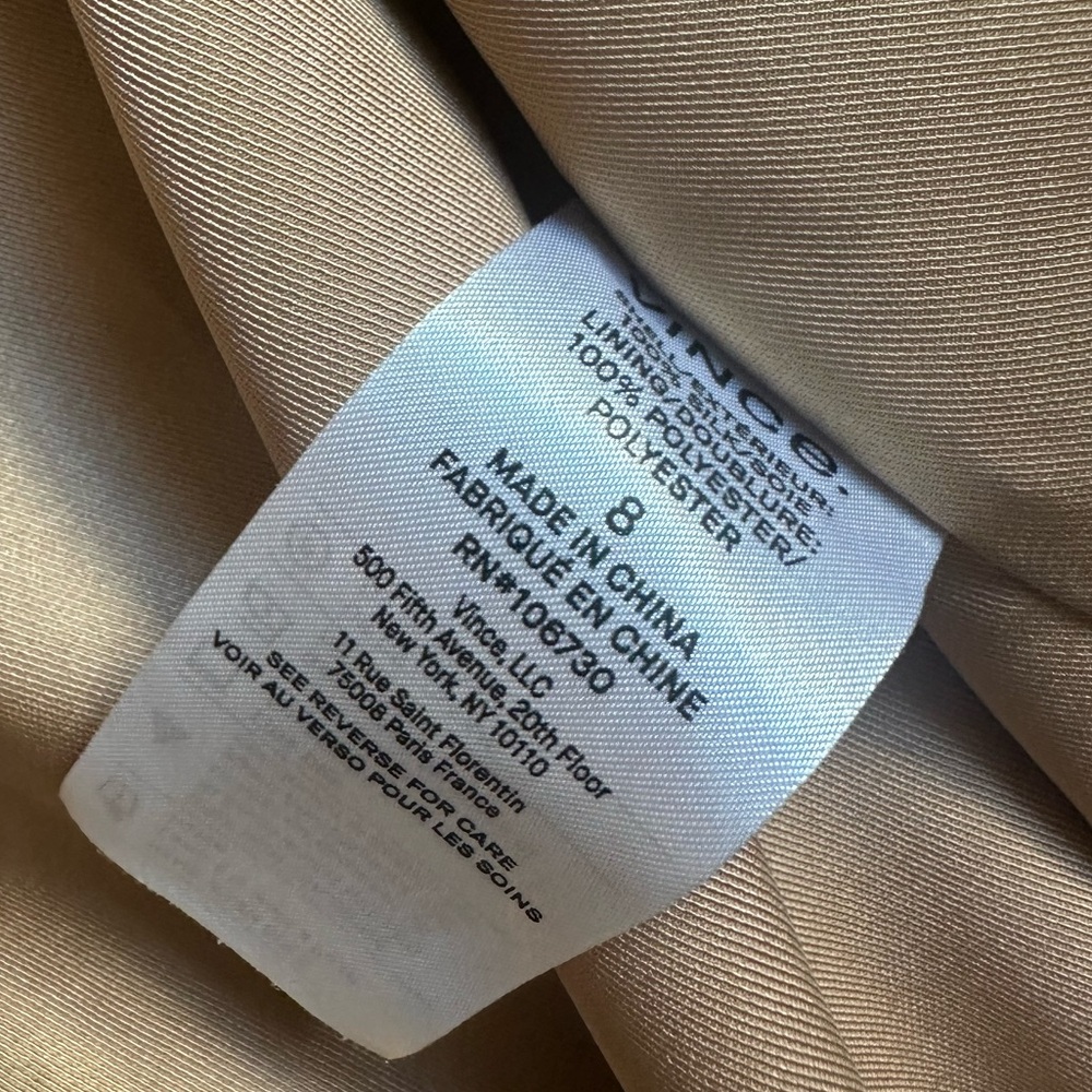 NWT Vince Drapey Silk Blazer Black | Luxury Minimalist | MSRP $545 | Size 8 - Picture 12 of 13